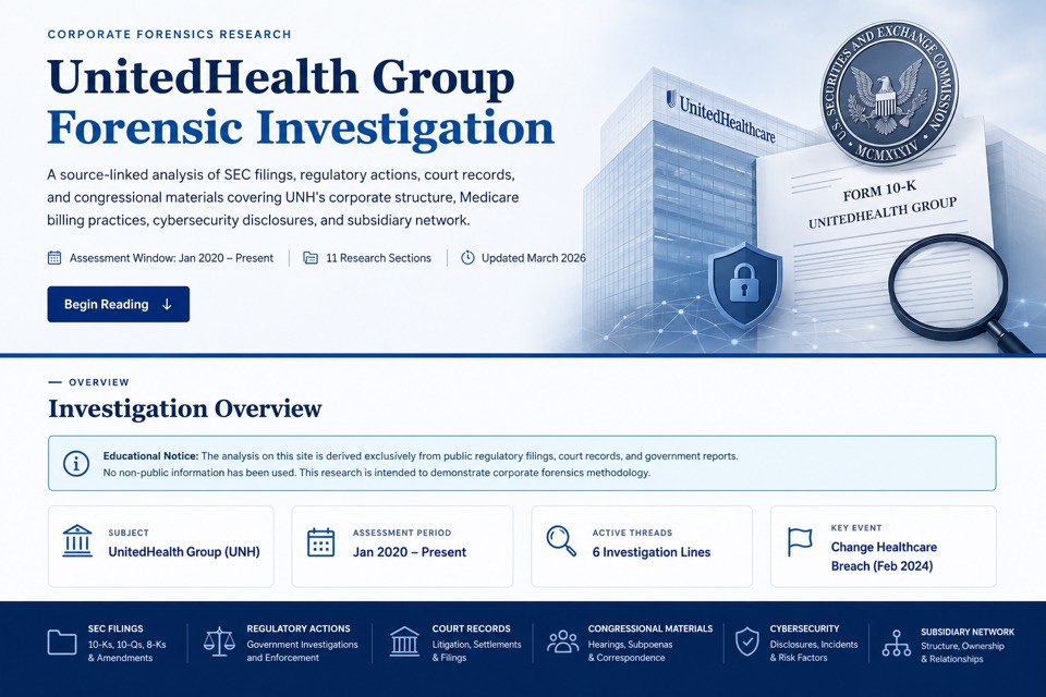 UNH Forensic Investigation screenshot