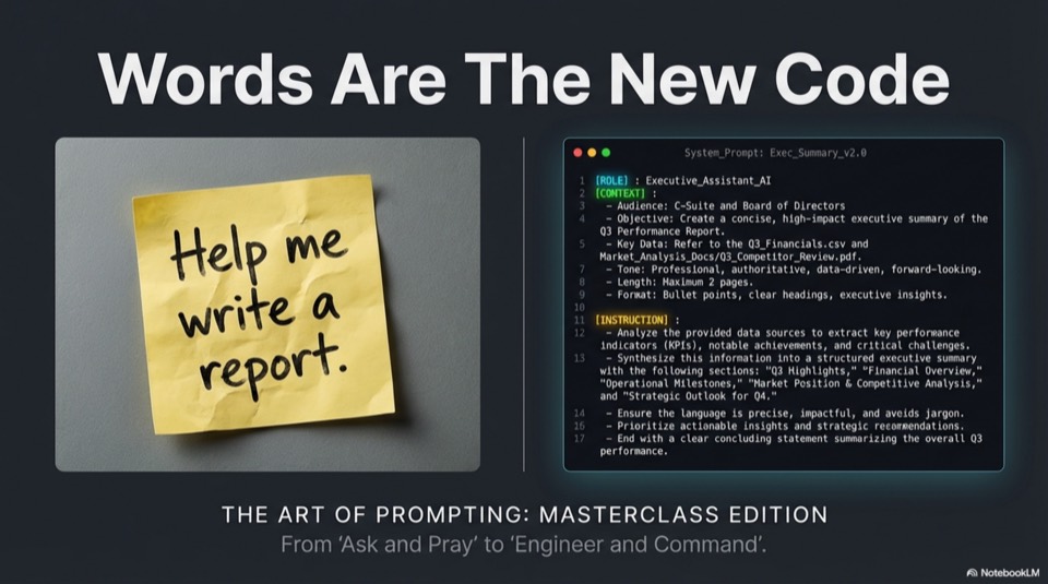 Words Are Code first slide