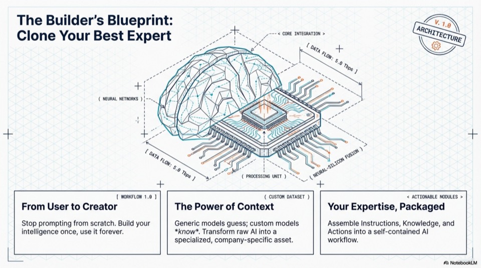 The Custom AI Blueprint first slide